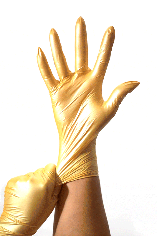 Luminous Collection Golden Glow Nitrile Gloves