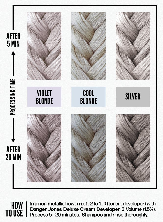 Danger Jones - Artistic Toner - Demi-Permanent Cream Hair Color - Silver