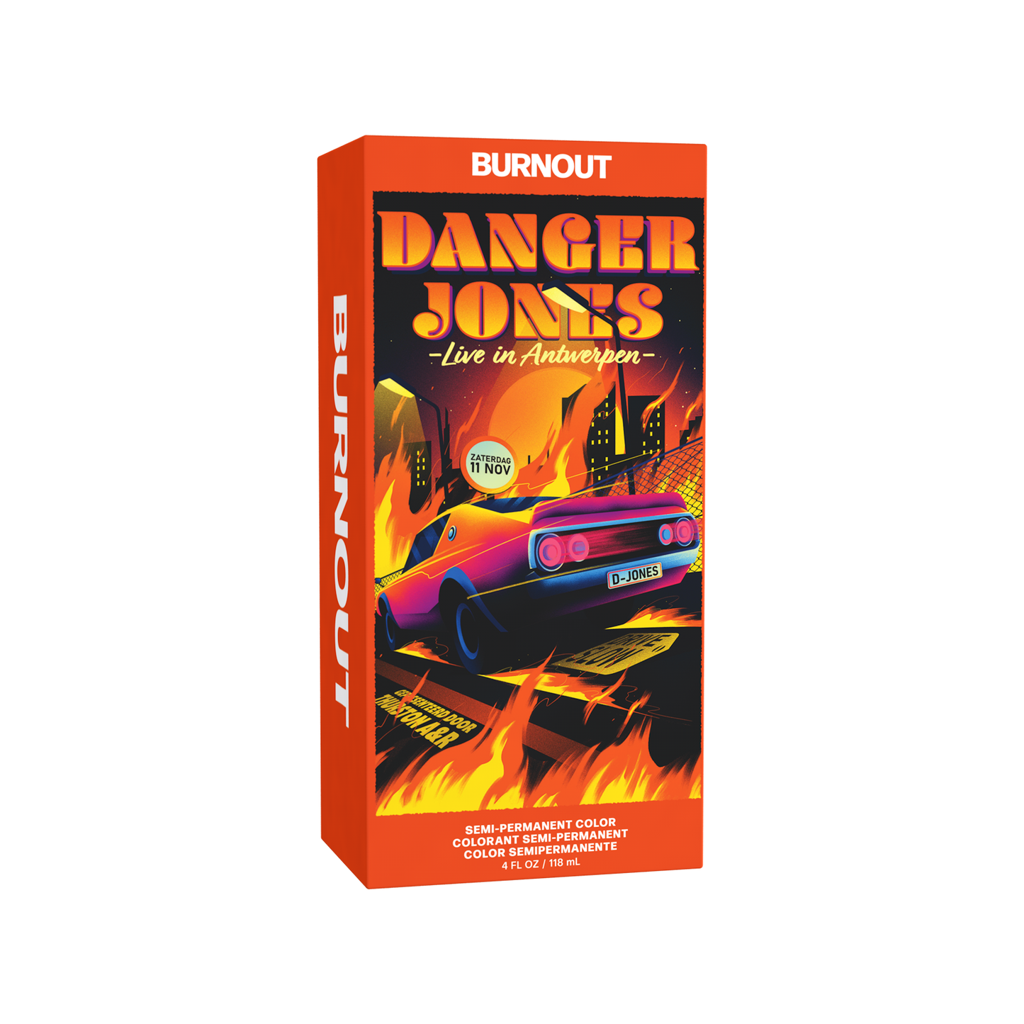 Danger Jones -  Semi-Permanent Color - Burnout Orange 118ml