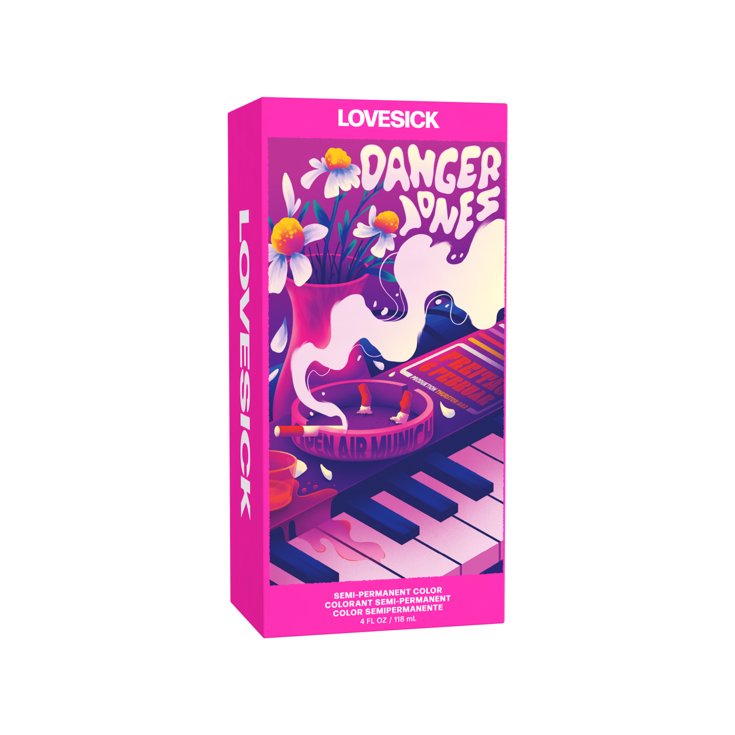 Danger Jones -  Semi-Permanent Color - Lovesick Neon Pink 118ml