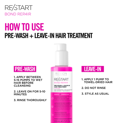 RE/START BOND REPAIR PRE-WASH + LEAVE-IN HAIR TREATMENT