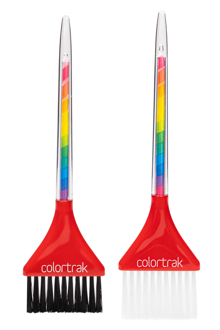 Colortrak Ribbon Firm and Feather Bristle Brushes Canister