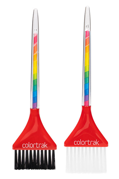 Colortrak Ribbon Firm and Feather Bristle Brushes Canister