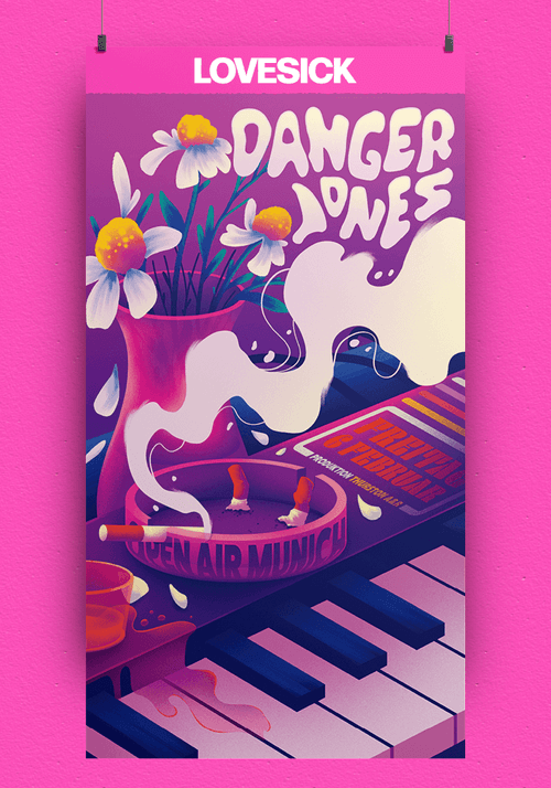 Danger Jones -  Semi-Permanent Color - Lovesick Neon Pink 118ml
