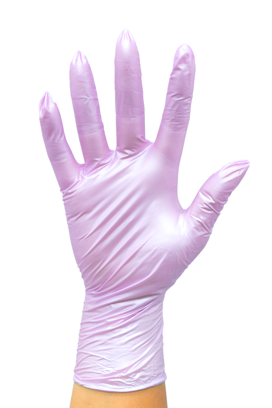 Colortrak Luminous Collection Lilac Frost Nitrile Gloves