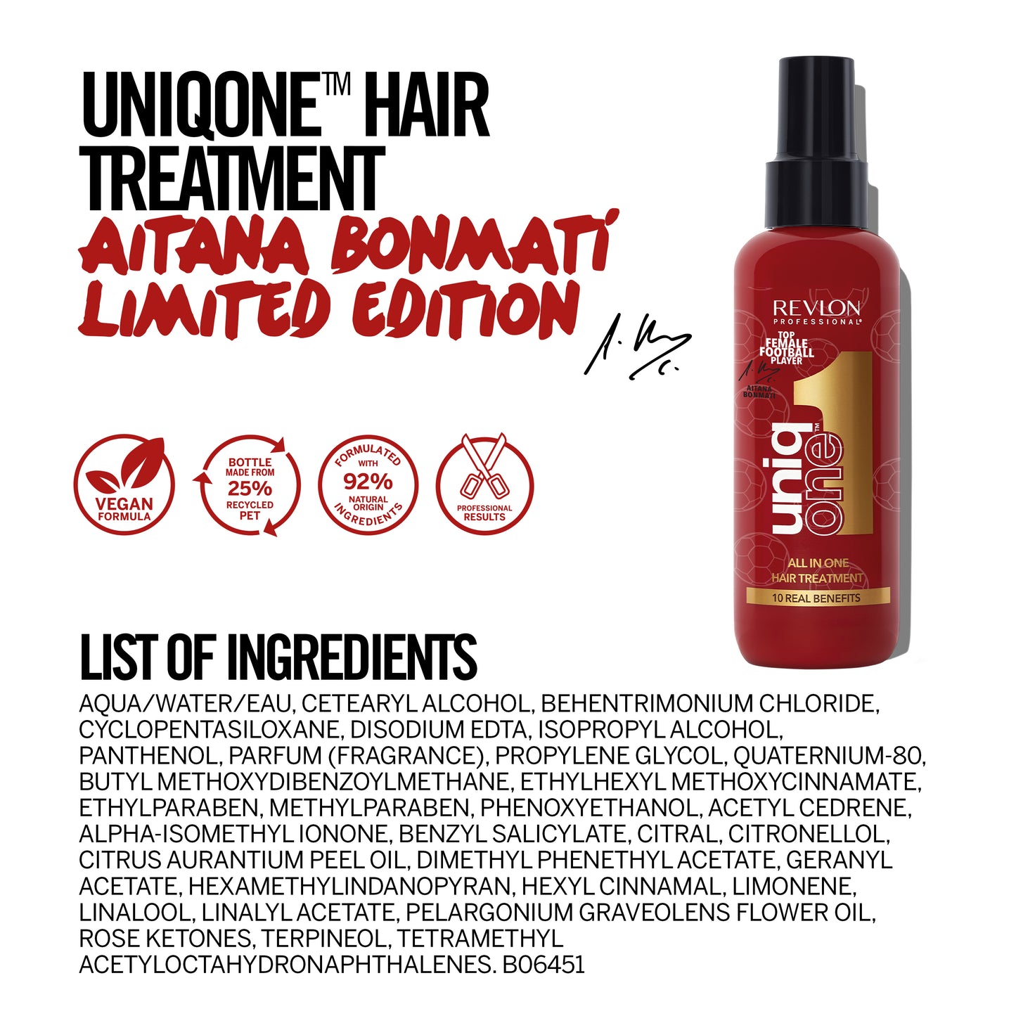 UNIQONETM HAIR TREATMENT AITANA BONMATÍ LIMITED EDITION