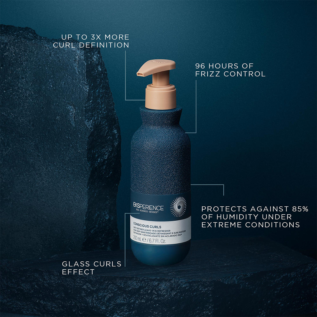 EKSPERIENCETM CONSCIOUS CURLS 360o DEFINER LEAVE-IN & REFRESHER GEL CREAM