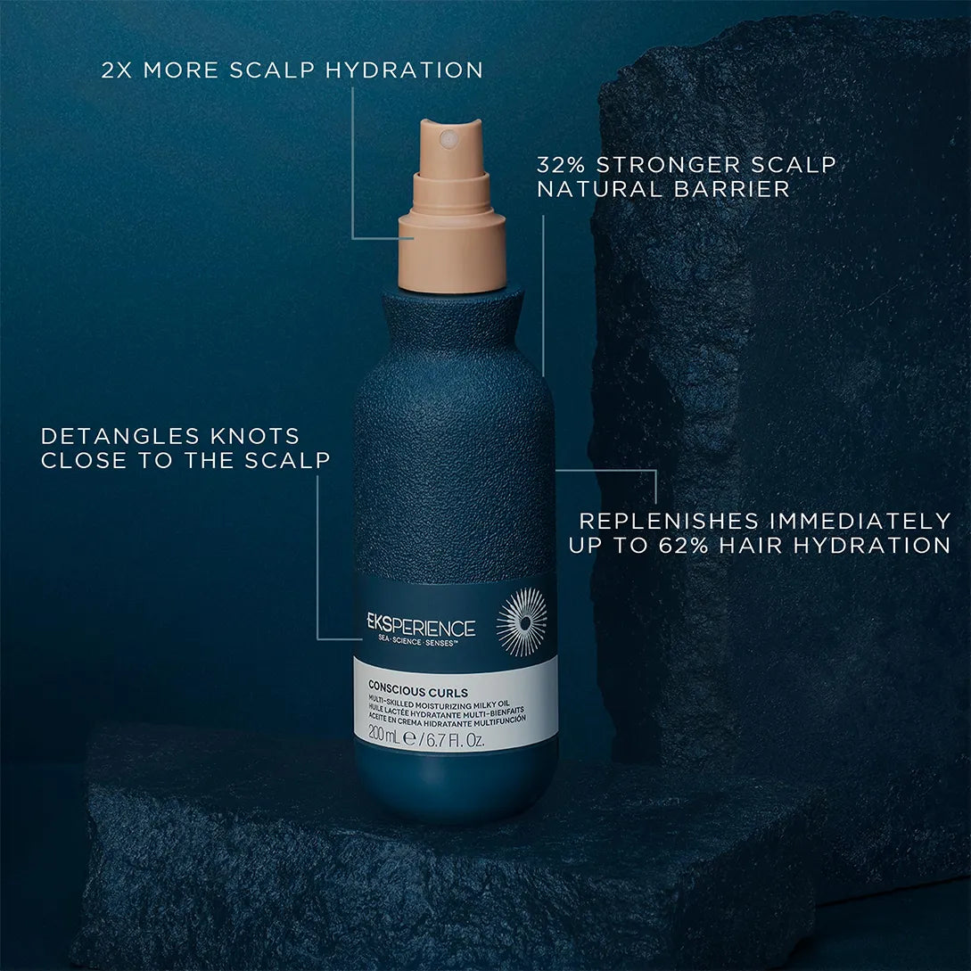 EKSPERIENCETM CONSCIOUS CURLS MULTI-SKILLED MOISTURIZING MILKY OIL
