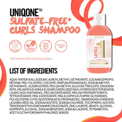 UNIQONETM SULFATE-FREE* CURLS SHAMPOO