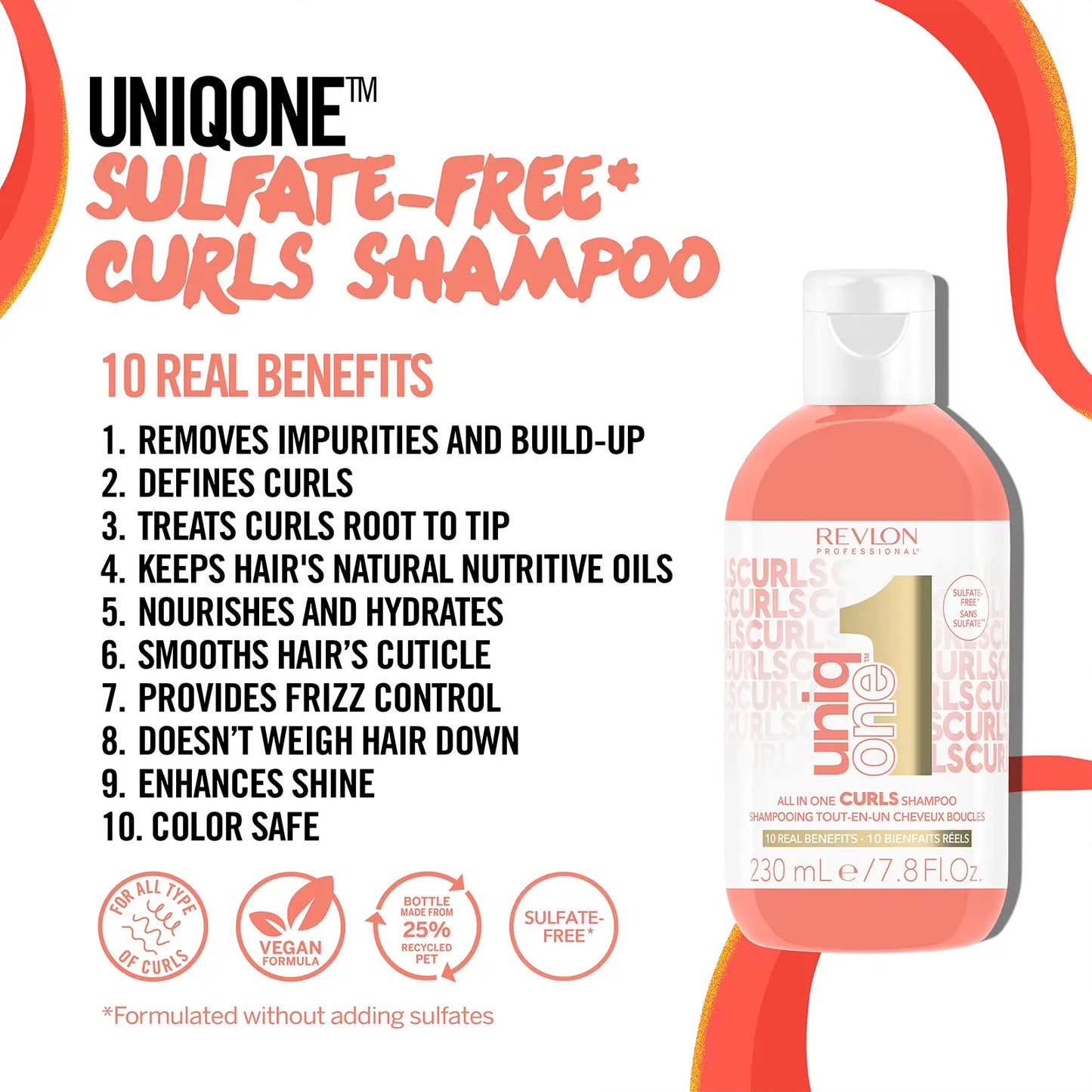 UNIQONETM SULFATE-FREE* CURLS SHAMPOO